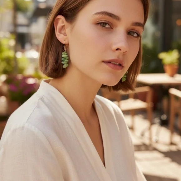 🆕 2 Pairs KIDS Gemstone Earrings-Small - Picture 2 of 4